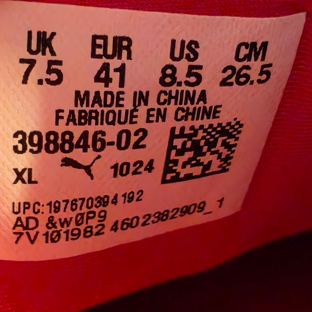 New Mens US 8.5 EUR 41 / UK 7.5 / Puma Speedcat OG Red White 398846-02 Suede F1 - Picture 10 of 12